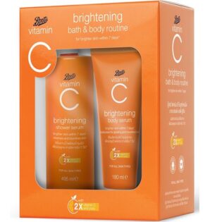 Boots Vitamin C Brightening Bath ABD Body Routine