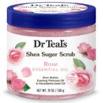 Dr Teals Shea Sugar Body Scrub Rose With Essential Oil