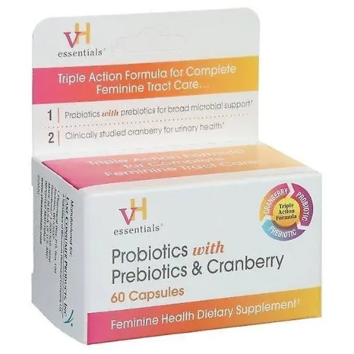 Probiotics With Prebiotics & Cranberry Capsules - 60 Capsules