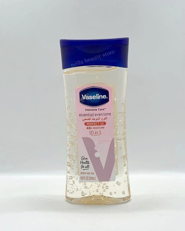 Vaseline Essential Even tone Perfect 10, Brightening Body Gel Oil.