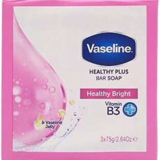 Vaseline Healthy Plus Bar Soap Healty Bright - 3 x 75 gram