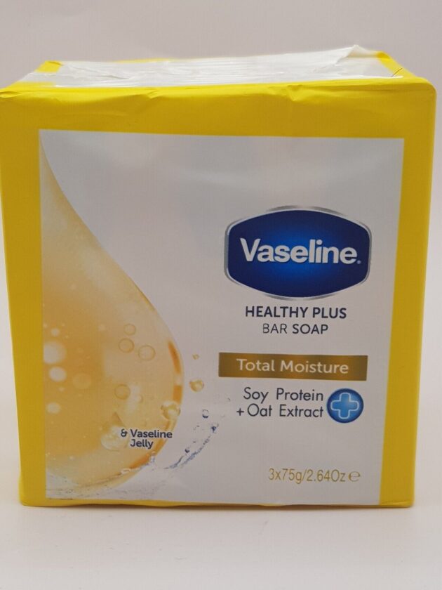 Vaseline Healthy Plus Bar Soap Total Moisture - 3 x 75 gram