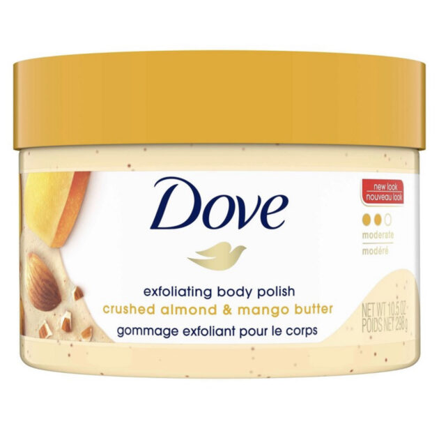 Dove Beauty Crushed Almond & Mango Butter Exfoliating Body Polish Scrub
