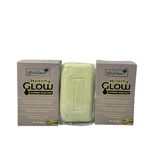 Healthy glow lightening scrub soap