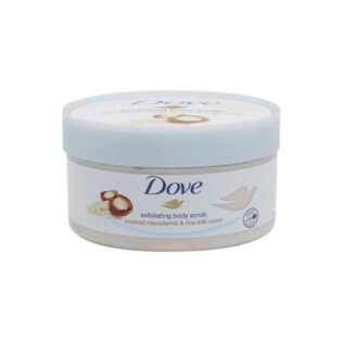 DOVE MACADIAMIA RICE MILK BODY SCRUB