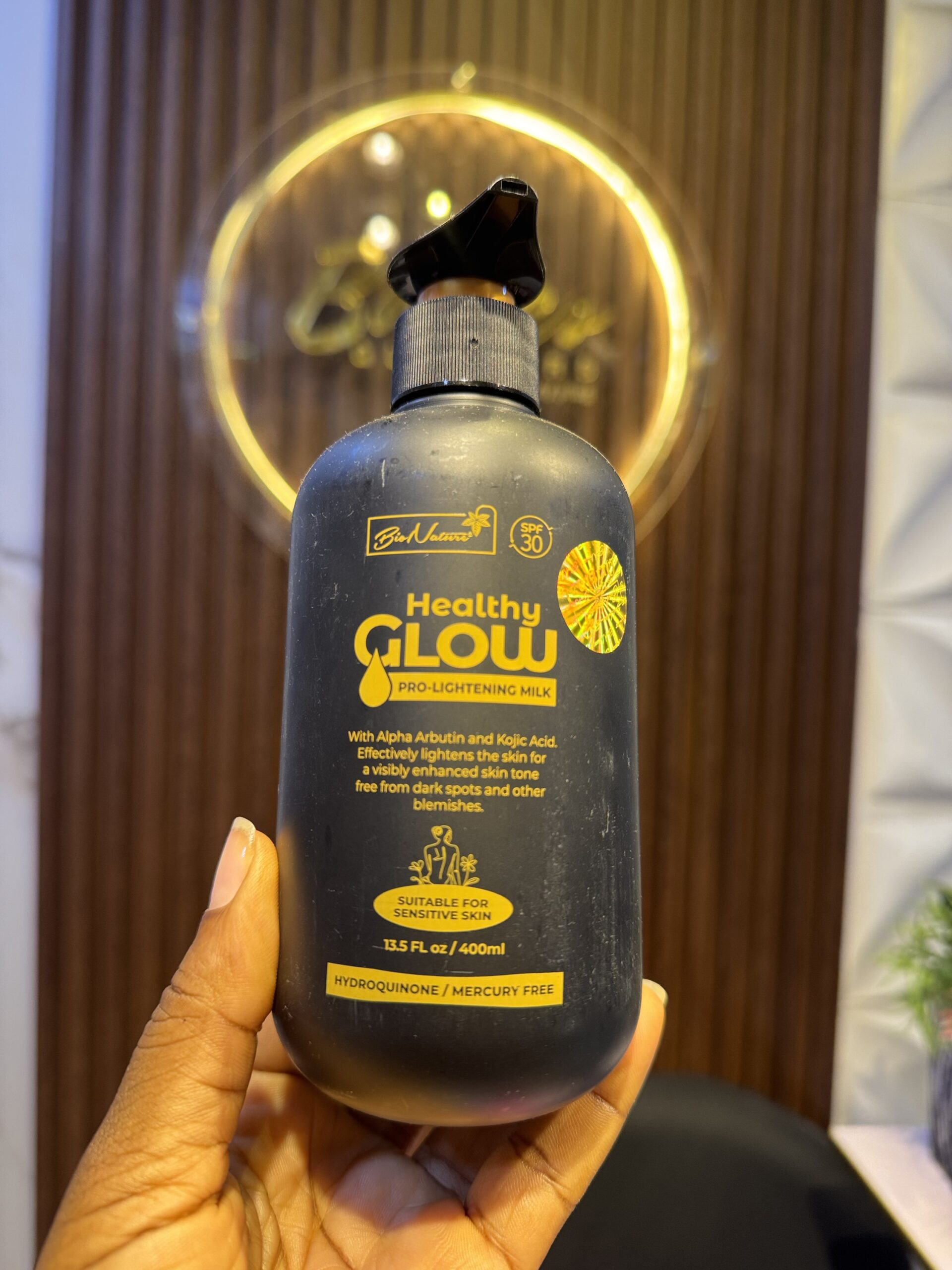 Healthy glow body lotion black
