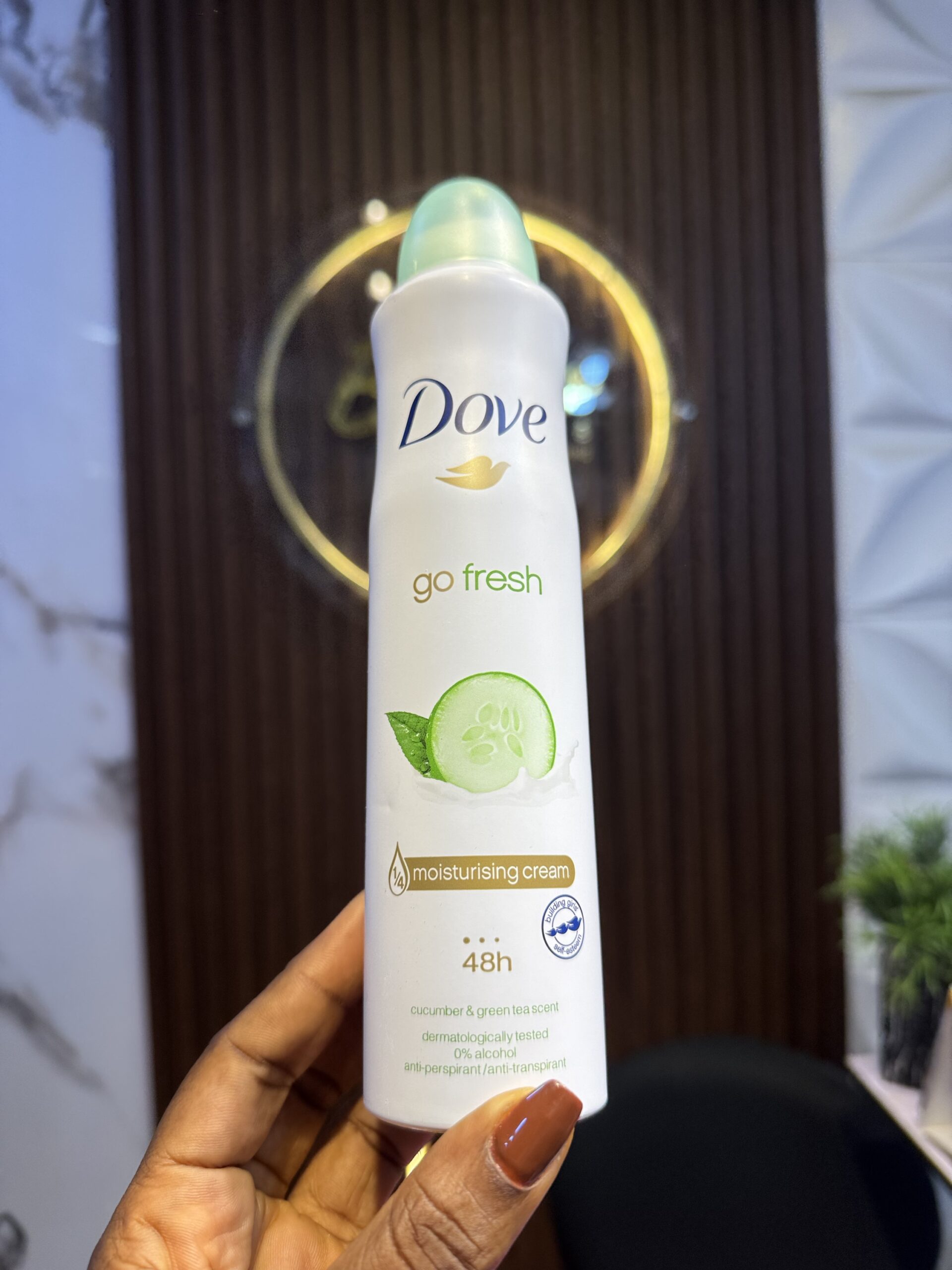 Dove cucumber and green tea