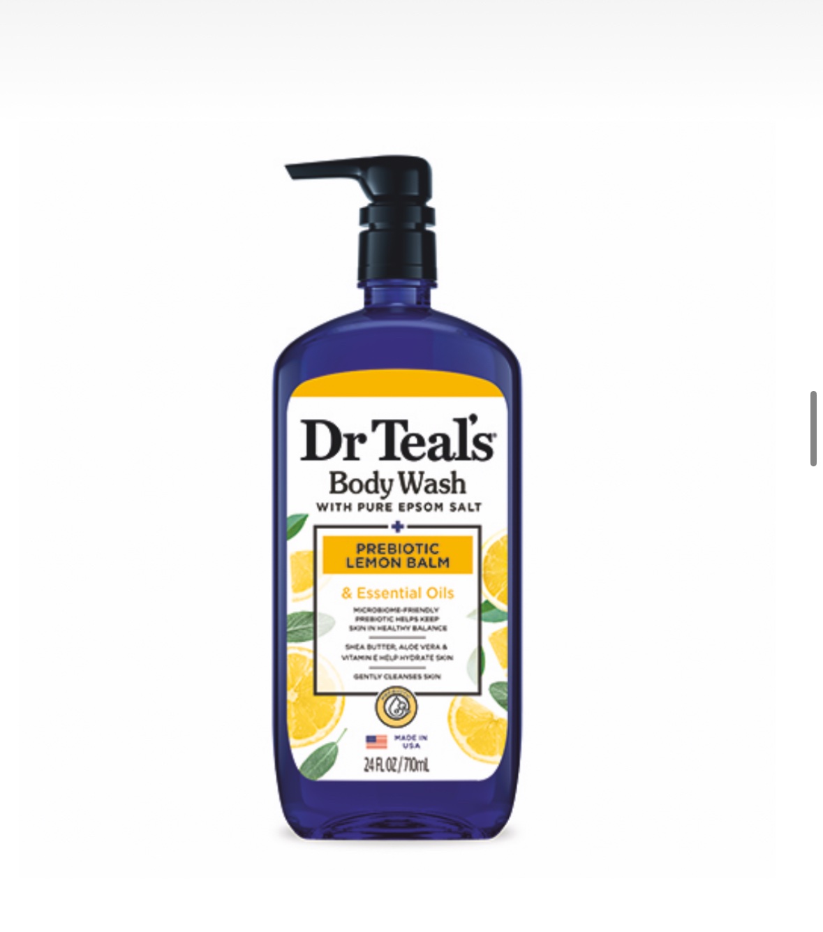 Dr teals prebiotic lemon balm wash
