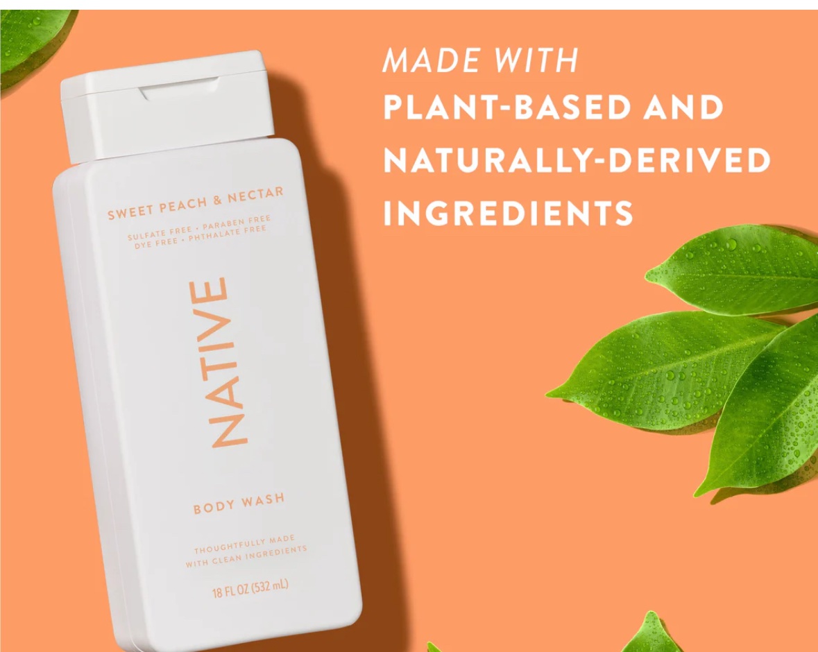 Native sweet peach & nectar wash