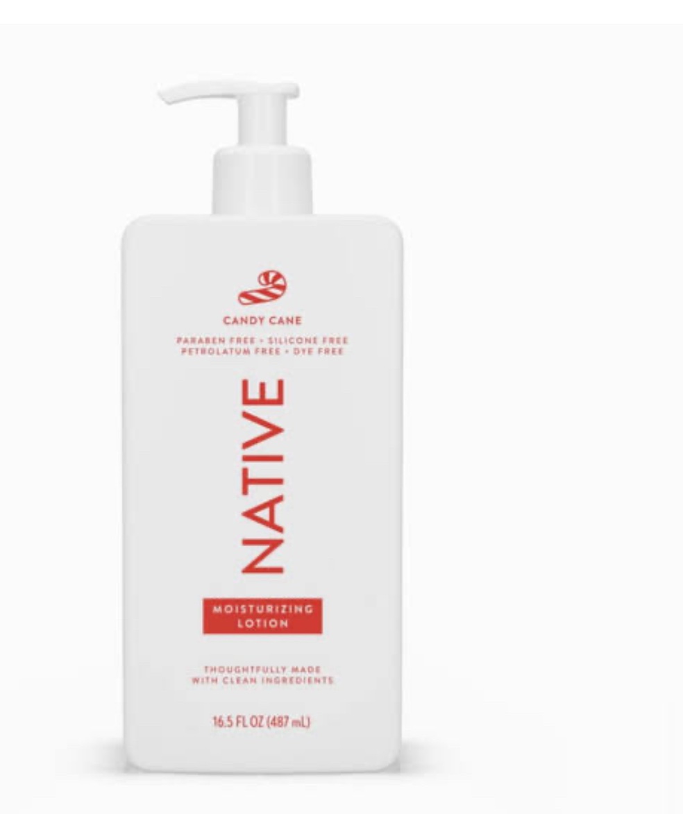 Native candy cane body lotion