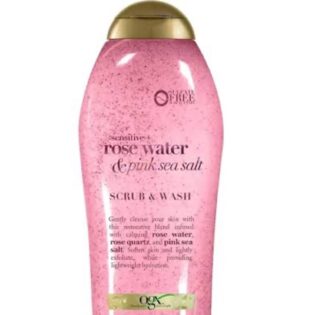 Ogx rose water and pink sea salt wash