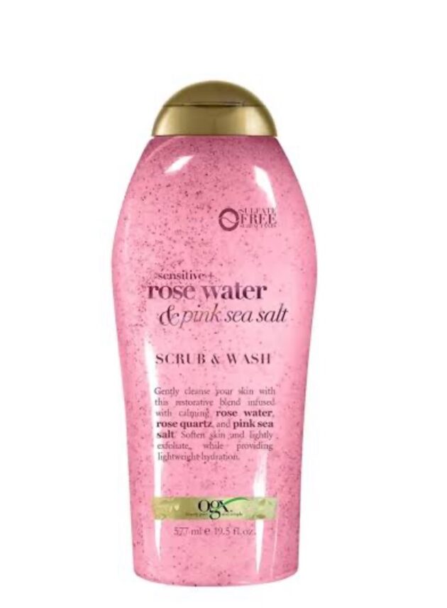 Ogx rose water and pink sea salt wash