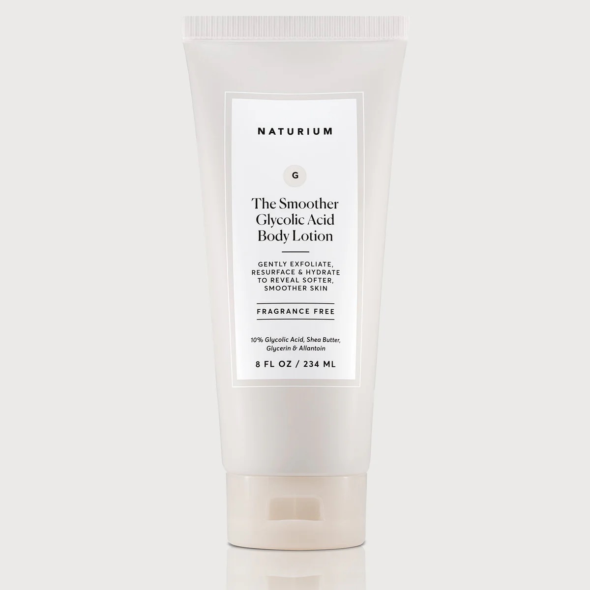 Naturium smoother glycolic acid body lotion