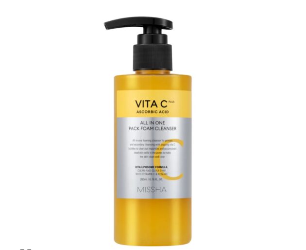 Missha vita c all in one pack foam cleanser