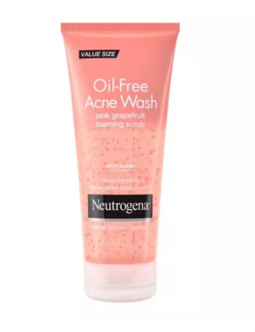 NEUTROGENA oil free acne wash foaming scrub