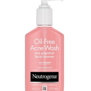 NEUTROGENA oil free acne wash pink grapefruit cleanser