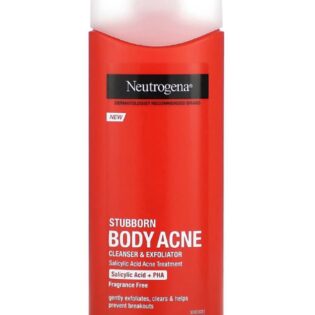 NEUTROGENA stubborn body acne cleanser and exfoliator