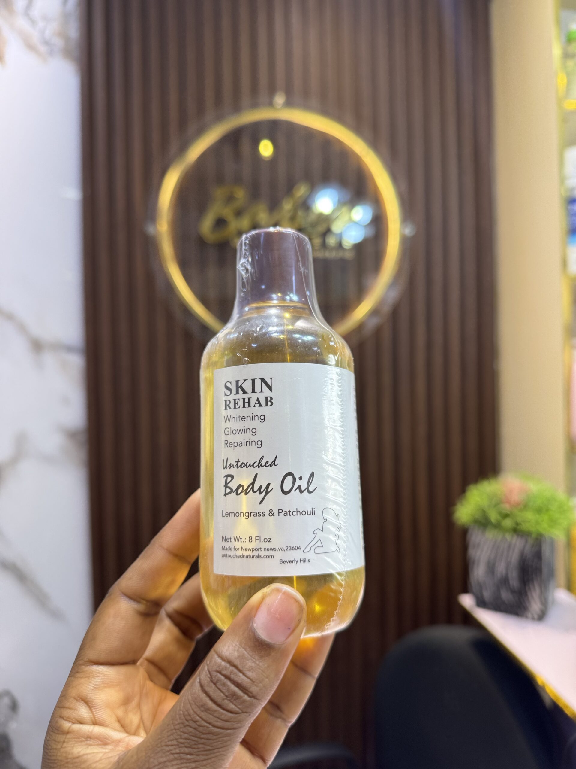 Skin rehab glowing body oil