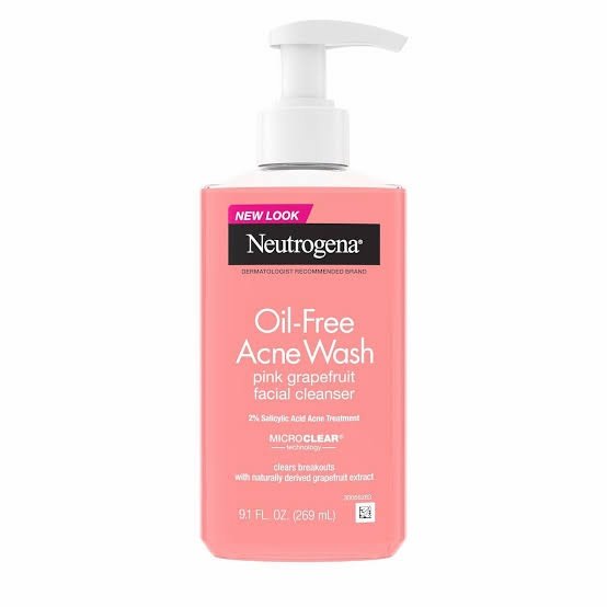 Neutrogena Oil Free Acne Wash Pink Grapefruit Cleanser 177ml