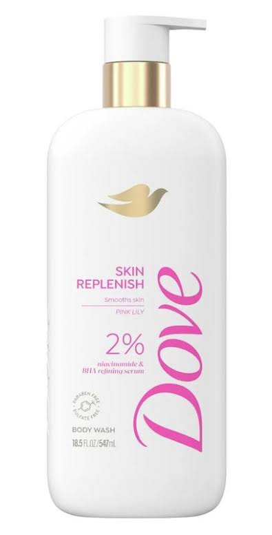 Dove skin replenish body wash