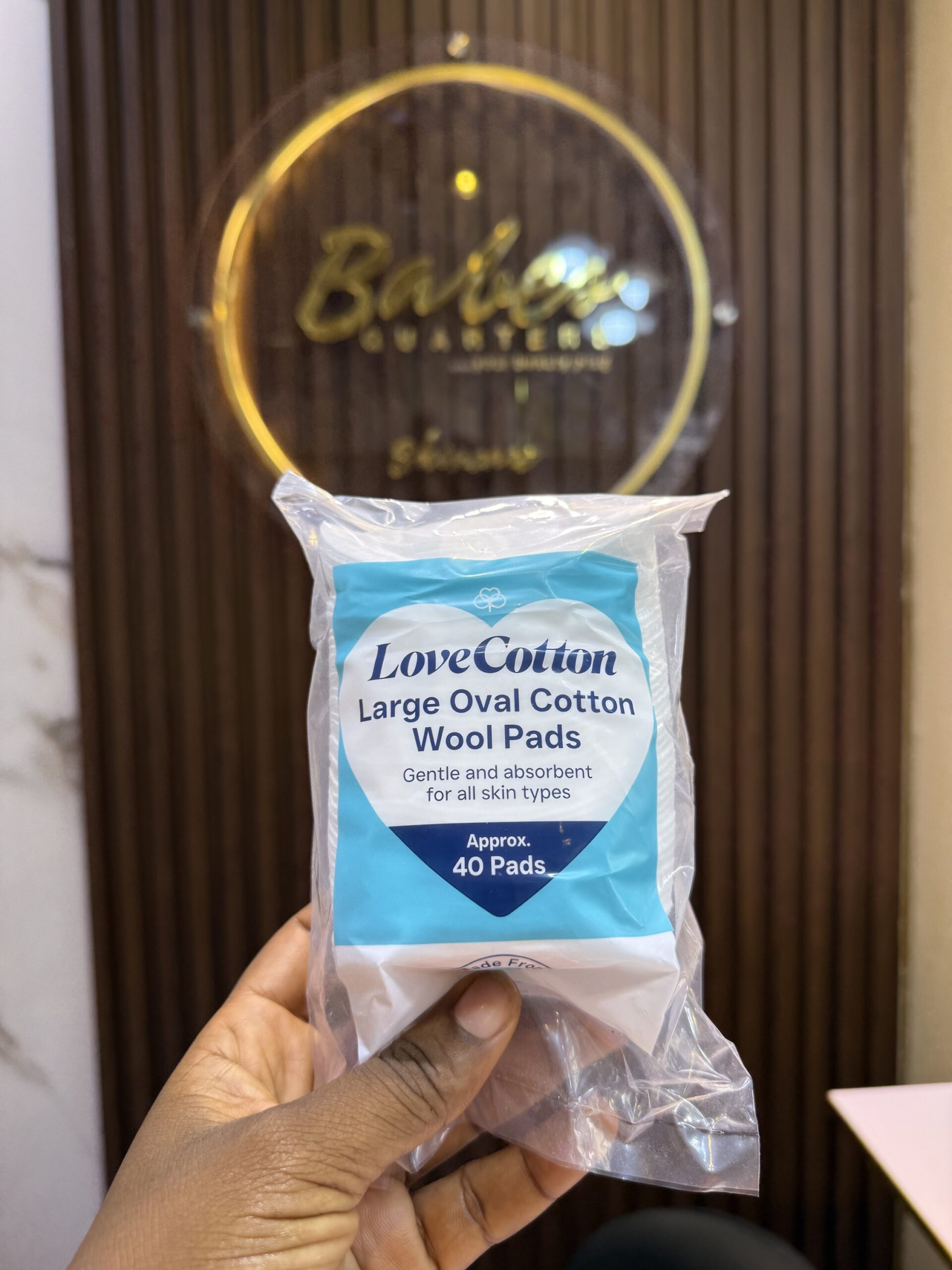 Love cotton large oval cotton pad