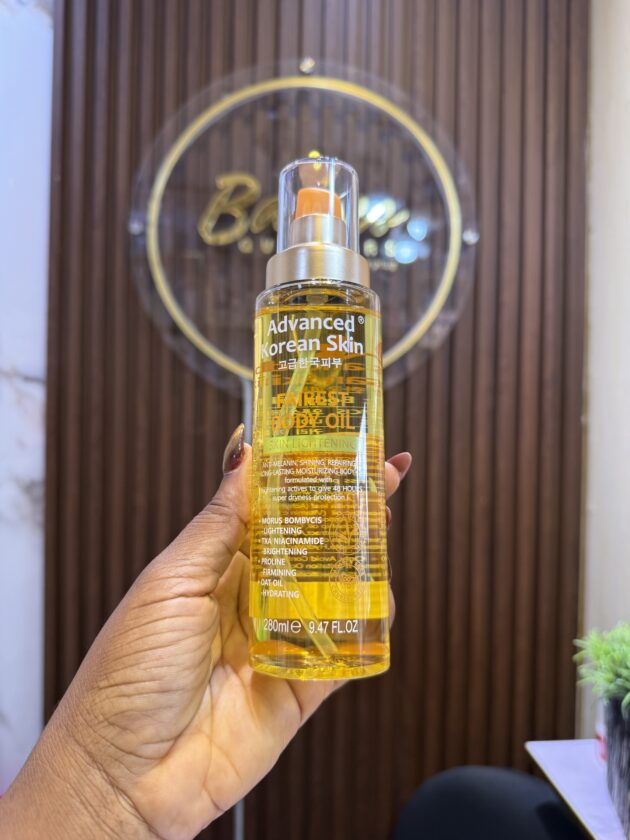 Advanced Korean skin lightening body oil
