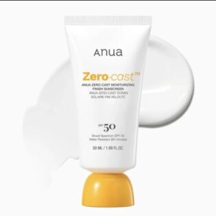 Anua zero cast moisturizing finish sunscreen