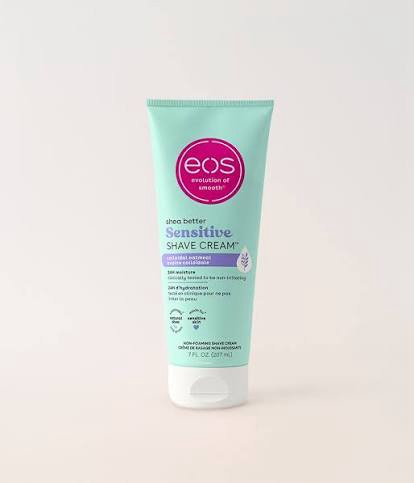 Eos shea better sensitive shave cream