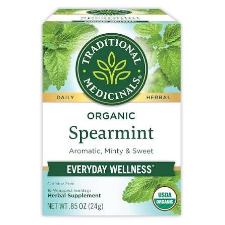 Traditional medicinal Spearmint everyday wellness tea