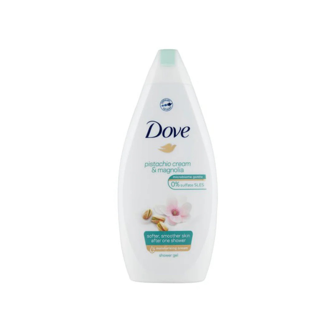 Dove pistachio cream and magnolia body wash