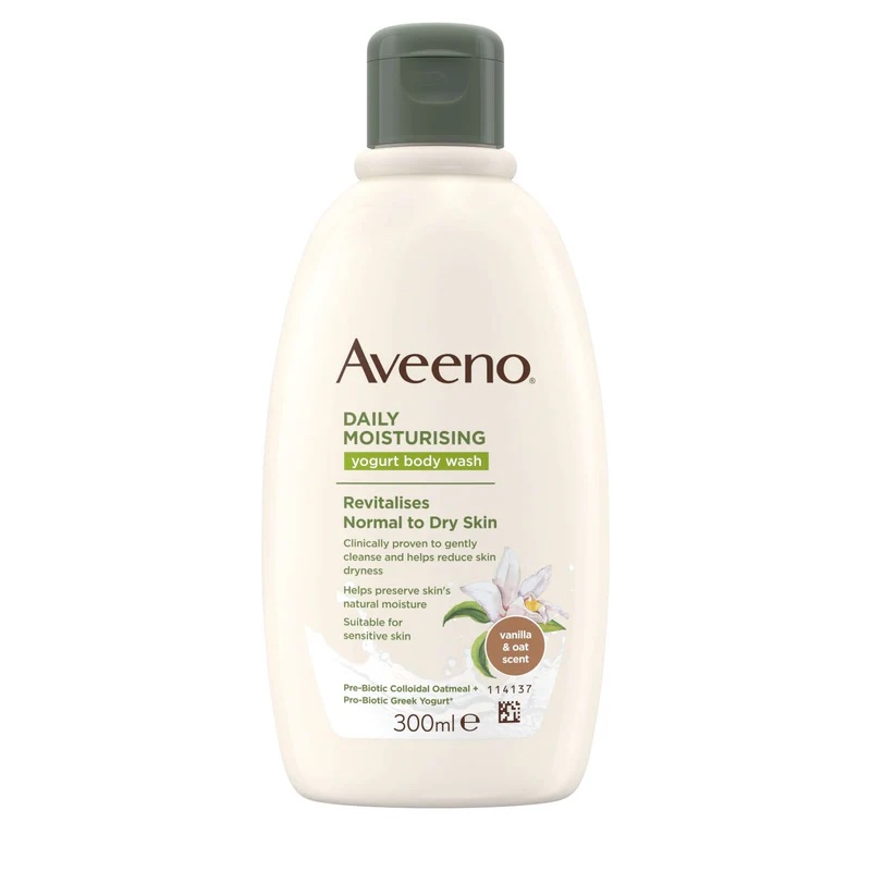 Aveeno daily moisturizing vanilla and oat scent body wash