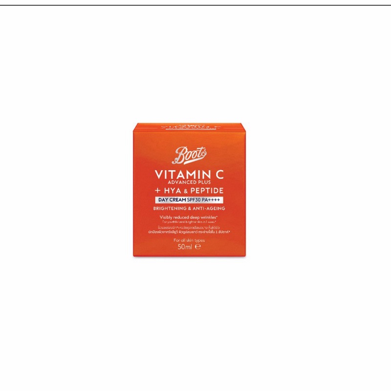 Boots Vitamin C Advanced Plus Hya Peptide Day Cream Spf30