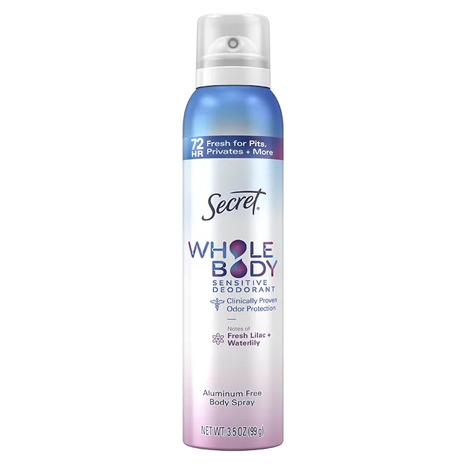 Secret Whole Body Fresh Lilac Waterlily Body Spray