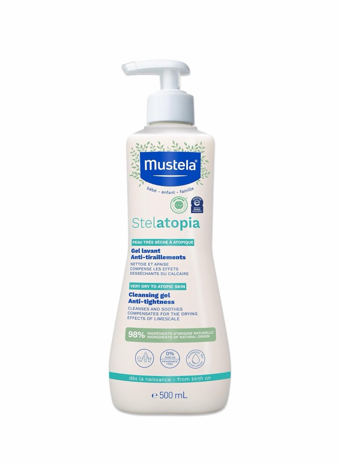 Mustela Stelatopia Cleansing Gel Anti Tightness 500ml